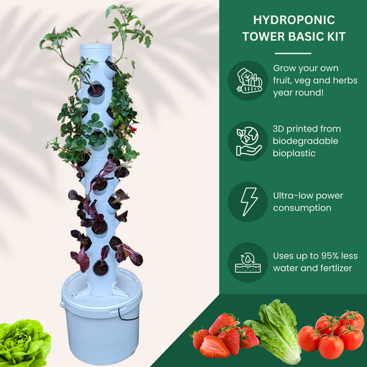 Hydroponic Tower Basic Kit - 30 Plant Capacity